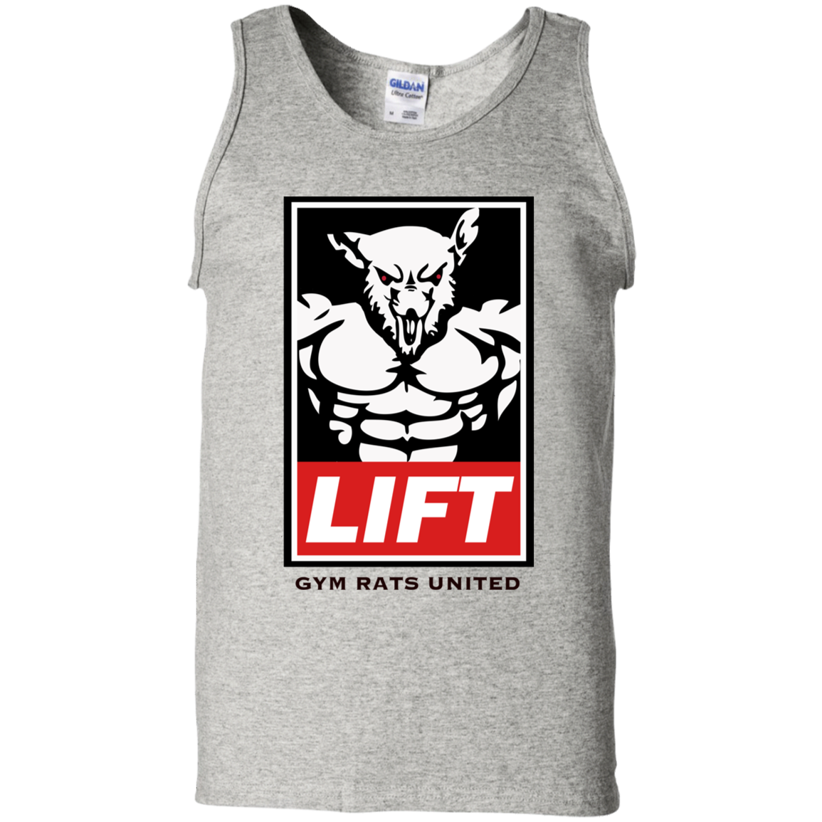 Camiseta sin mangas blanca Gym Rats United Lift – GYMRATSUNITED